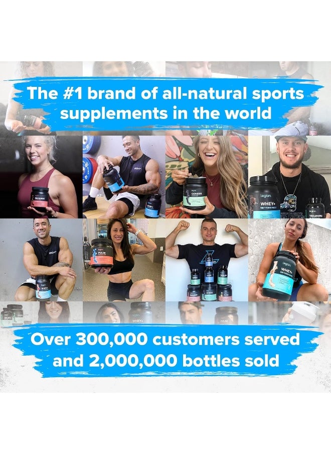 Pulse Pre Workout Supplement - All Natural Nitric Oxide Preworkout Drink To Boost Energy, Creatine Free, Naturally Sweetened, Beta Alanine, Citrulline, Alpha Gpc (Pink Lemonade)