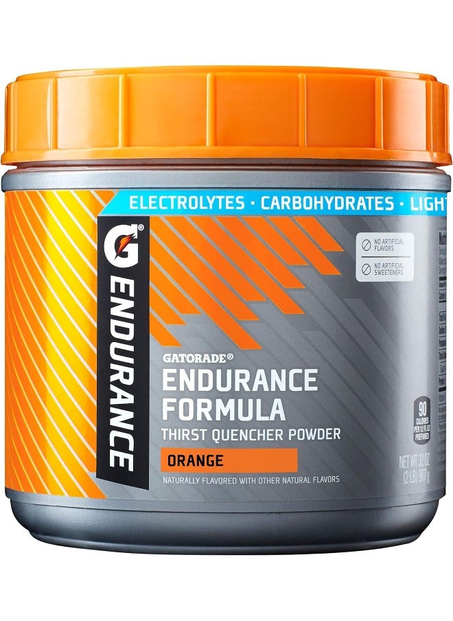 Endurance Formula Powder, Orange, 32Oz