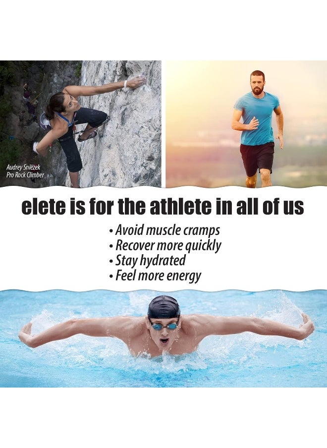 Elete Electrolyte Add-In Hydration Drops | Sodium, Magnesium, Potassium & Trace Minerals | Unflavored, All Natural | Leg And Muscle Cramp Relief | Transform Any Drink Into A Sports Drink, 18.6Oz