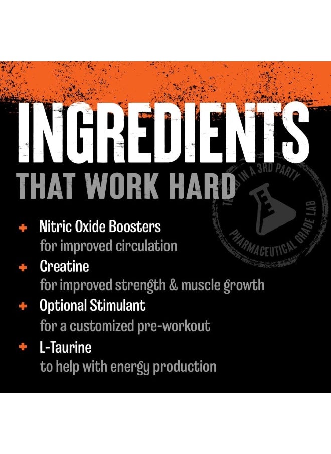 Pump – Preworkout - Vein Popping Pumps – Energy And Focus – Creatine – Nitric Oxide – Easy To Remove Stimulant Pill For Anytime Workouts – 30 Packs