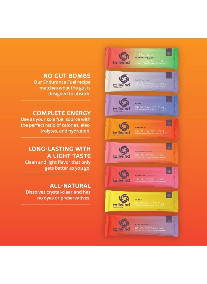 Tailwind Grab-And-Go Endurance Fuel Single Serve Assorted Flavors (Pack Of 8) - Hydration Drink Mix With Electrolytes, Carbohydrates - Non-Gmo, Gluten-Free, Vegan, No Soy Or Dairy