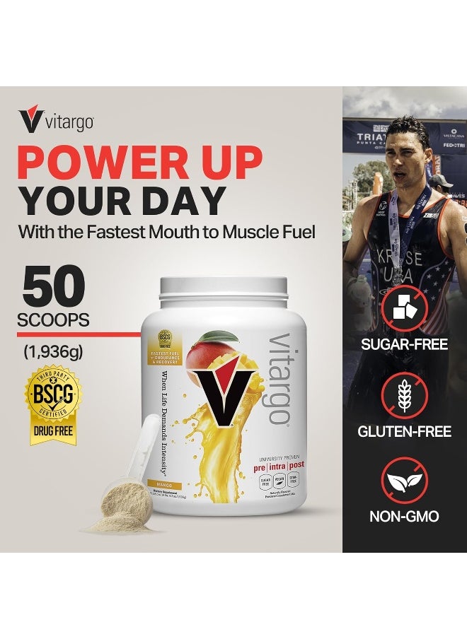 Carbohydrate Powder | Feed Muscle Glycogen 2X Faster | 4.4 Lb Mango Pre Workout & Post Workout | Carb Supplement For Recovery, Endurance, Gain Muscle Mass