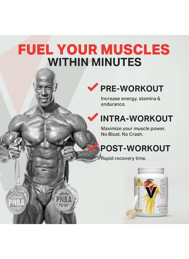 Carbohydrate Powder | Feed Muscle Glycogen 2X Faster | 4.4 Lb Mango Pre Workout & Post Workout | Carb Supplement For Recovery, Endurance, Gain Muscle Mass