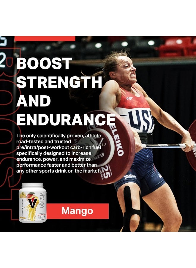 Carbohydrate Powder | Feed Muscle Glycogen 2X Faster | 4.4 Lb Mango Pre Workout & Post Workout | Carb Supplement For Recovery, Endurance, Gain Muscle Mass