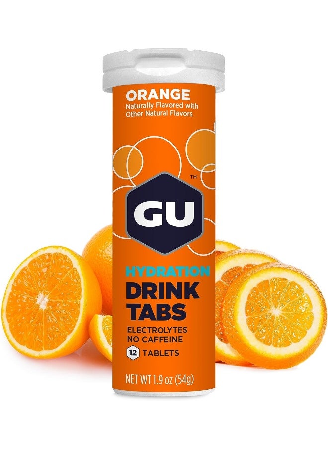 Hydration Electrolyte Drink Tablets, (Orange, 4-Count)