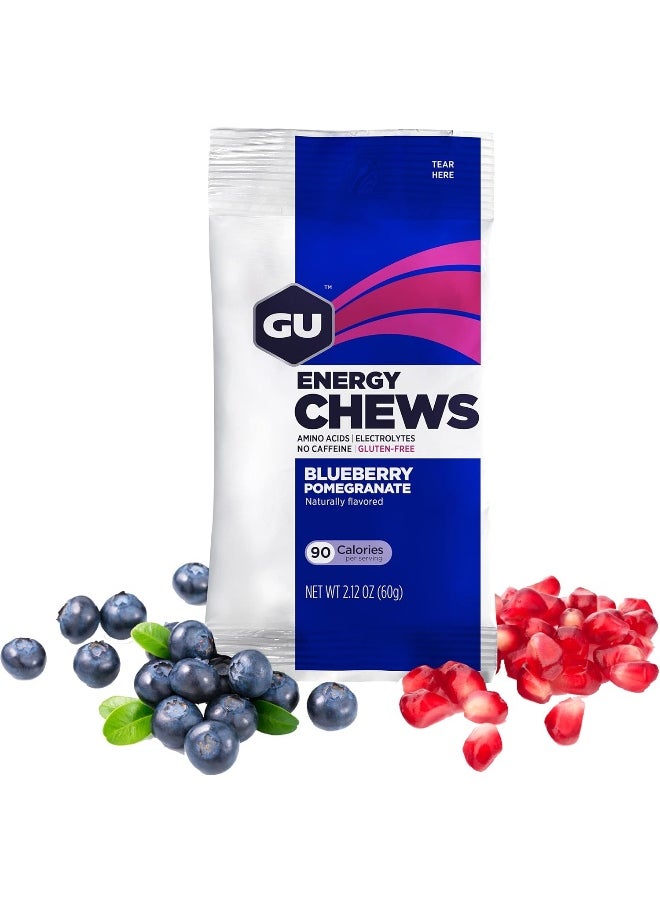 Chews Gummies With Electrolytes, 12 Bags (24 Servings Total) (Blueberry Pomegranate)