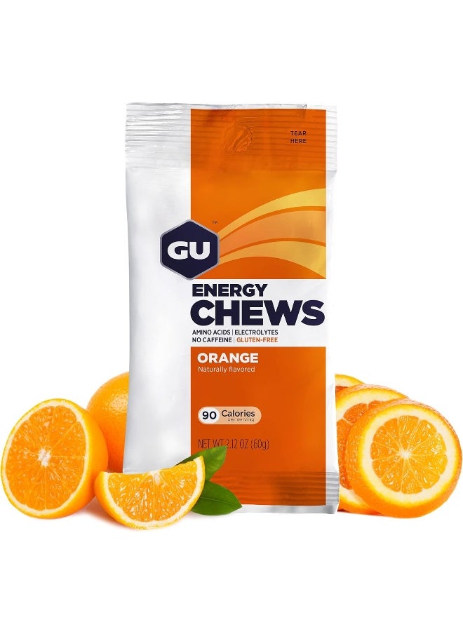Chews Gummies With Electrolytes, 12 Bags (24 Servings Total) (Orange)