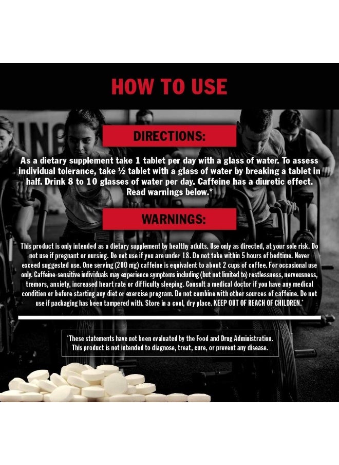 Caffeine - Pure, Straightforward Pharmaceutical Grade Caffeine Pills, Restore Mental Alertness Or Wakefulness When Fatigued, 240 Tablets Per Bottle