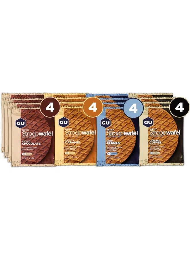 Stroopwafel Sports Nutrition Waffle, 16-Count (Assorted Flavors)