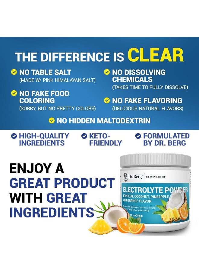 Dr. Berg Zero Sugar Hydration Keto Electrolyte Powder