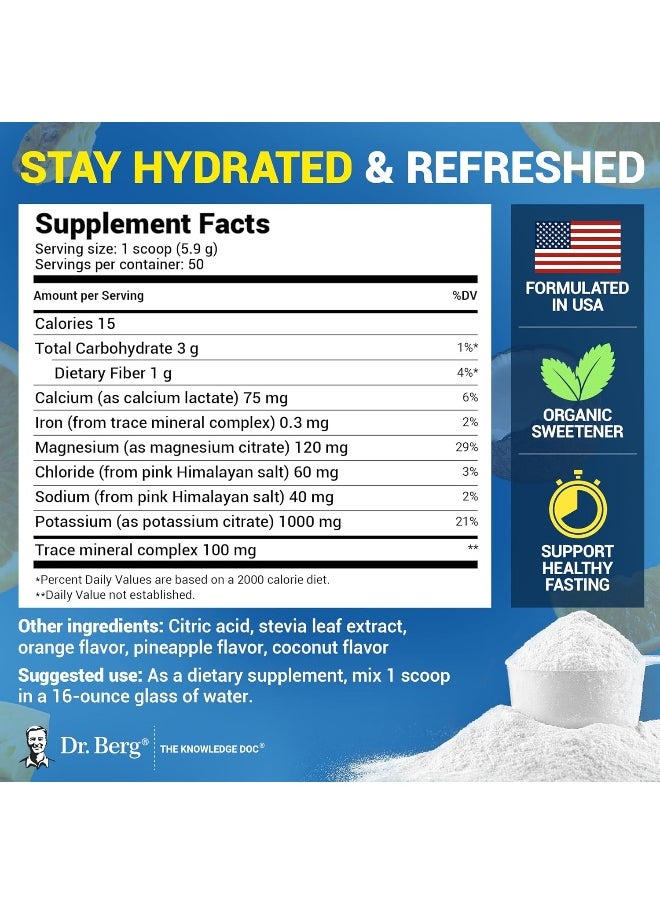 Dr. Berg Zero Sugar Hydration Keto Electrolyte Powder
