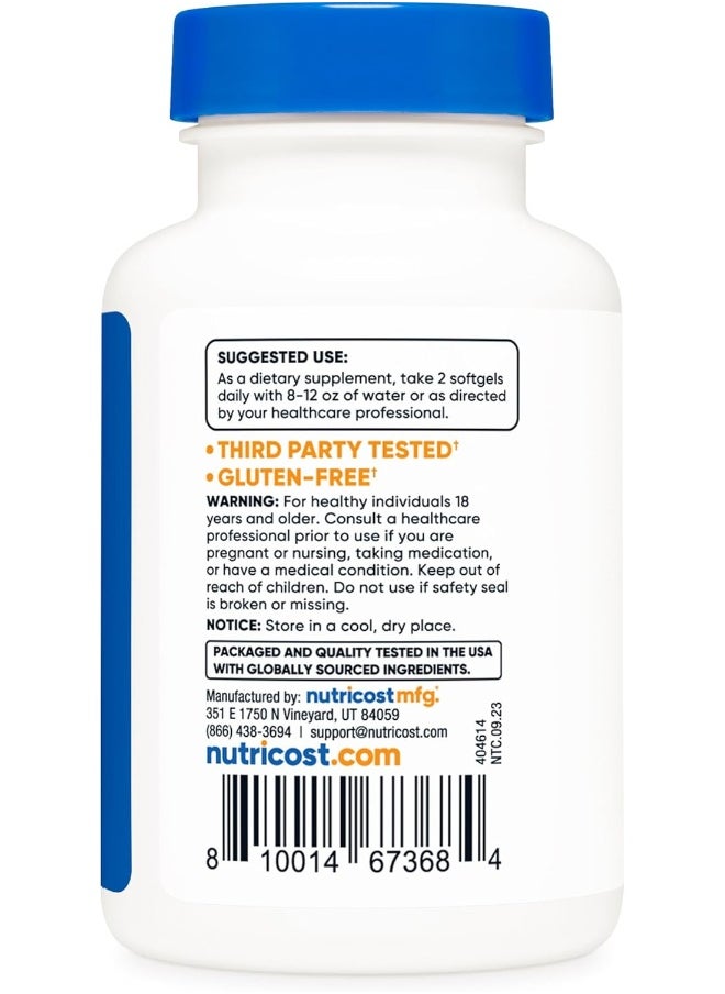 Black Seed Oil (Cumin) - Cold Pressed, Source Of Omega 3 6 9-120 Softgels, 1000Mg Per Serving, 60 Servings - Non-Gmo And Gluten Free