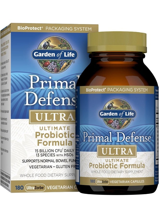 Whole Food Primal Defense Ultra Ultimate Probiotic Dietary Supplement Vegetarian Capsules For Digestive And Gut Health
