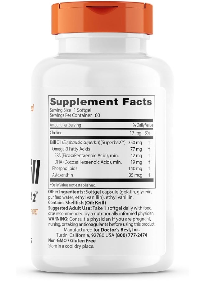 Real Krill, 350Mg 60-Count