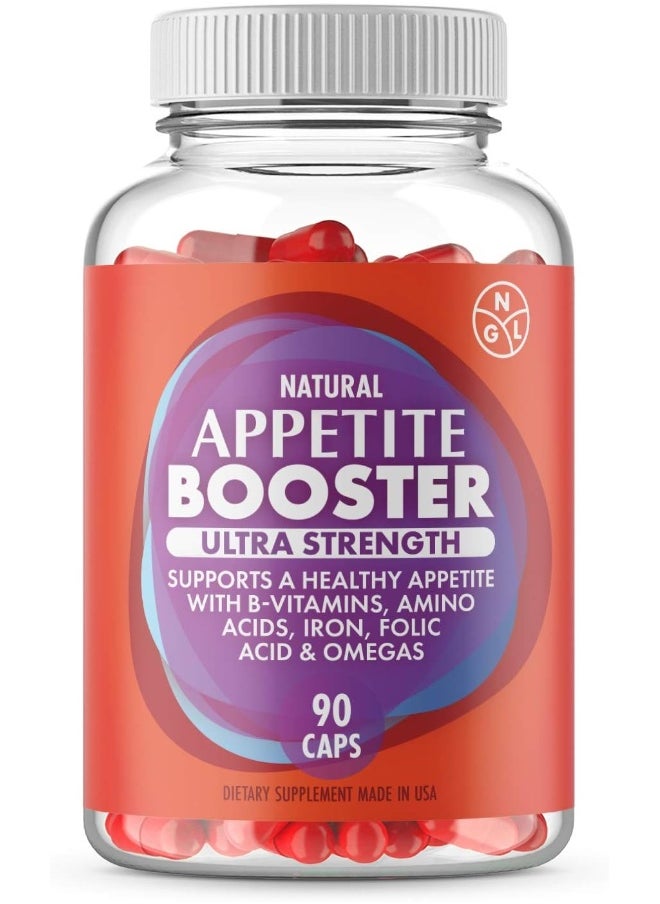 Appetite Booster Weight Gain Stimulant Pills Extra Strength Underweight Adults Fortified With Lysine, Thiamine, Vitamins B2,B6,B12, Pantothenic Acid, Iron