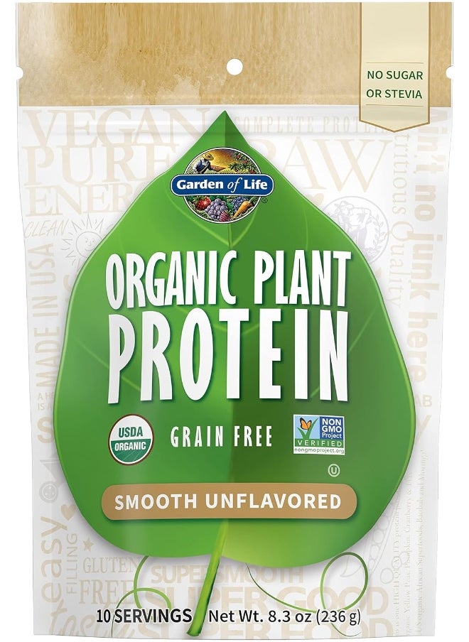 Organic Plant Protein Smooth Unflavored Powder