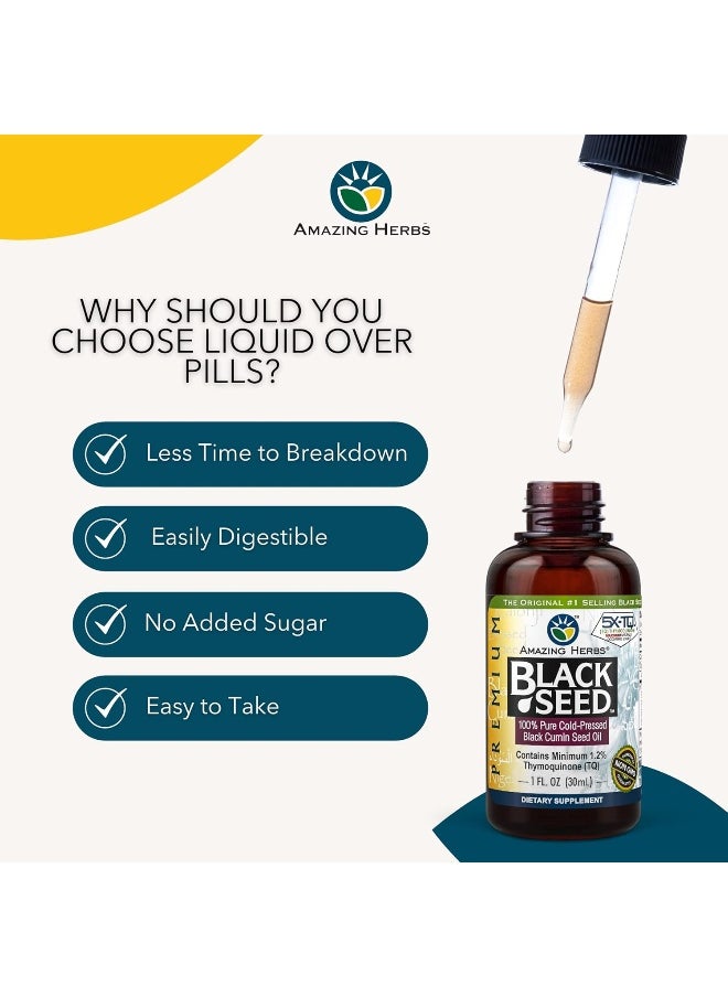 Black Seed Cold-Pressed Oil - 1Oz