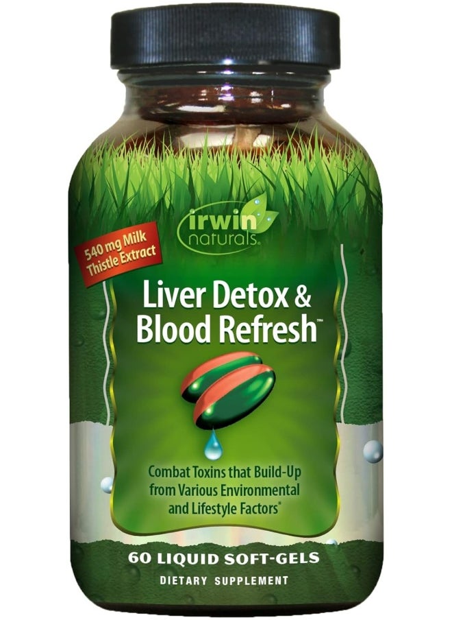 , Liver Detox & Blood Refresh, 60 Liquid Soft-Gels