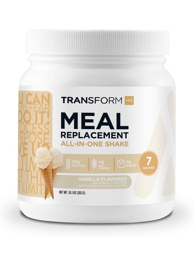 Meal Replacement Shake Powder 7 Servings (Vanilla) - Gluten Free, Non-Gmo