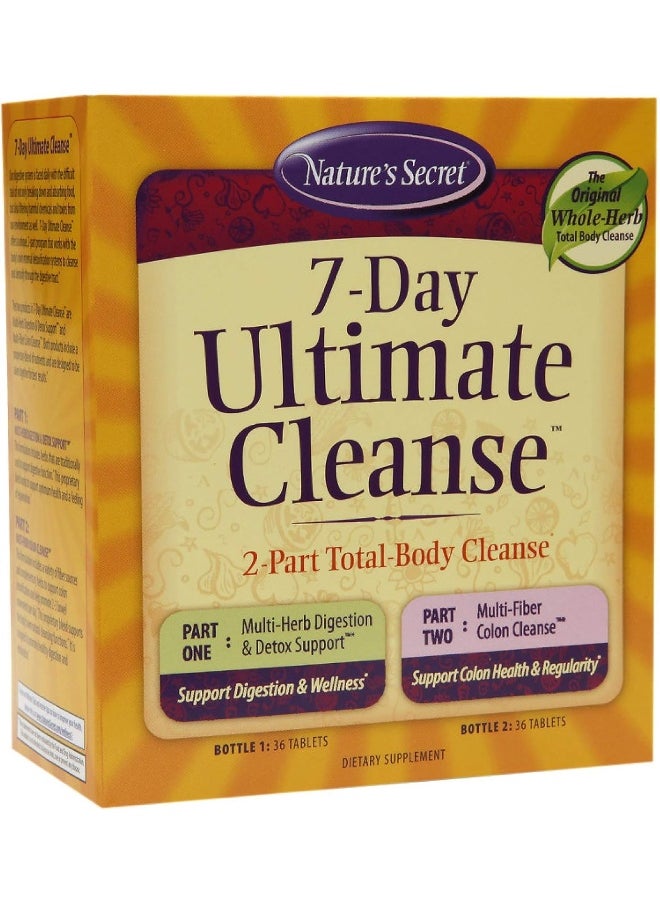 7 Day Ultimate Cleanse Supplement, 72 Count