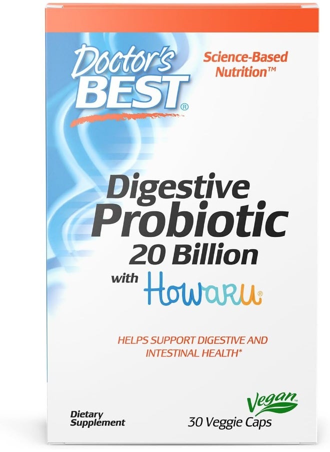 Probiotic, Non-Gmo, Gluten Free, Vegan, 20 Billion Cfu, 30 Veggie Caps