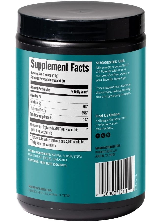 Mct Oil Powder Ketosis Supplement Coffee Creamer (Vanilla)