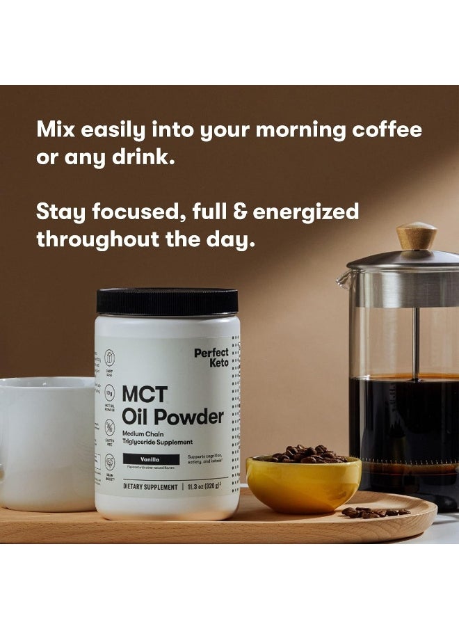 Mct Oil Powder Ketosis Supplement Coffee Creamer (Vanilla)