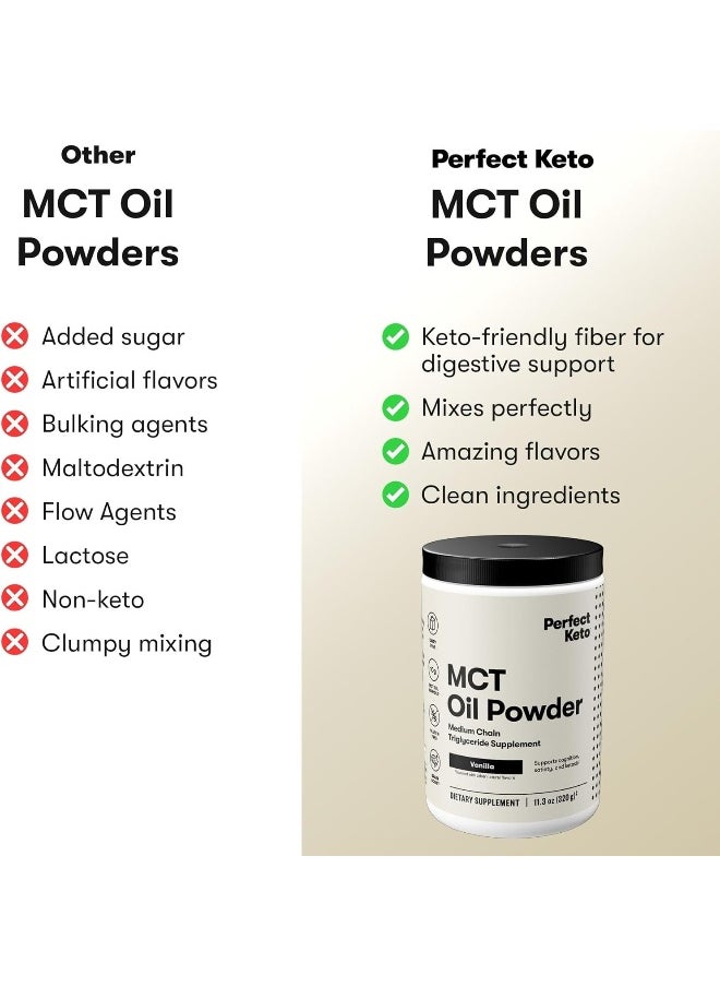 Mct Oil Powder Ketosis Supplement Coffee Creamer (Vanilla)
