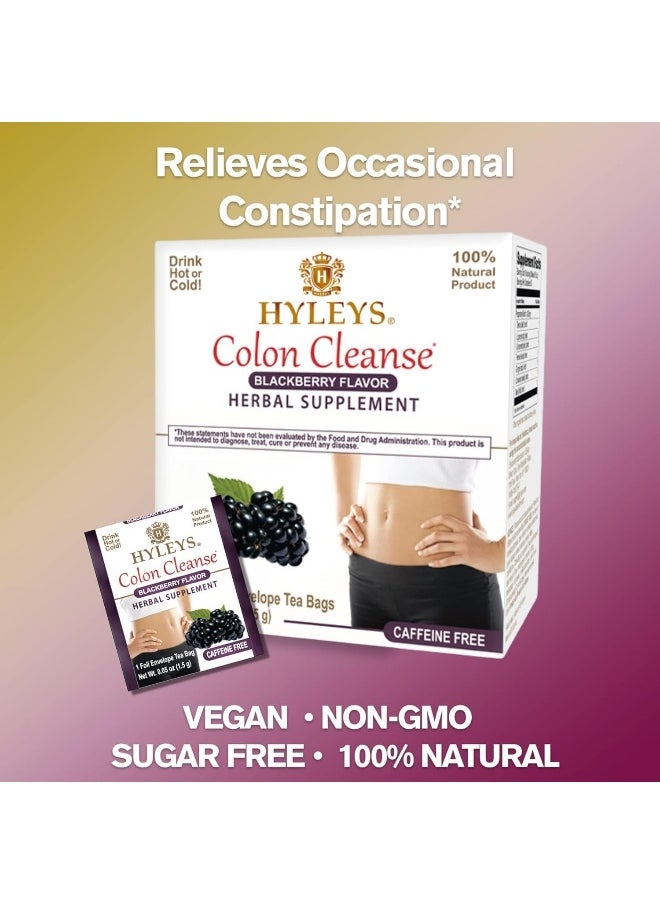 Colon Cleanse Tea Blackberry Flavor - 50 Tea Bags (1 Pack)