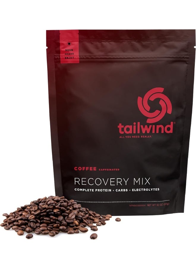 Recovery Mix, Complete Protein, Carbohydrates, And Electrolytes Powder Drink Mix For Post-Workout, Free Of Gluten, Soy, And Dairy, Vegan, 15 Servings, Coffee