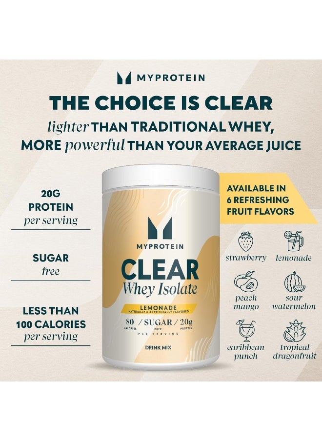 Clear Whey Isolate - 20 Servings (Lemonade)