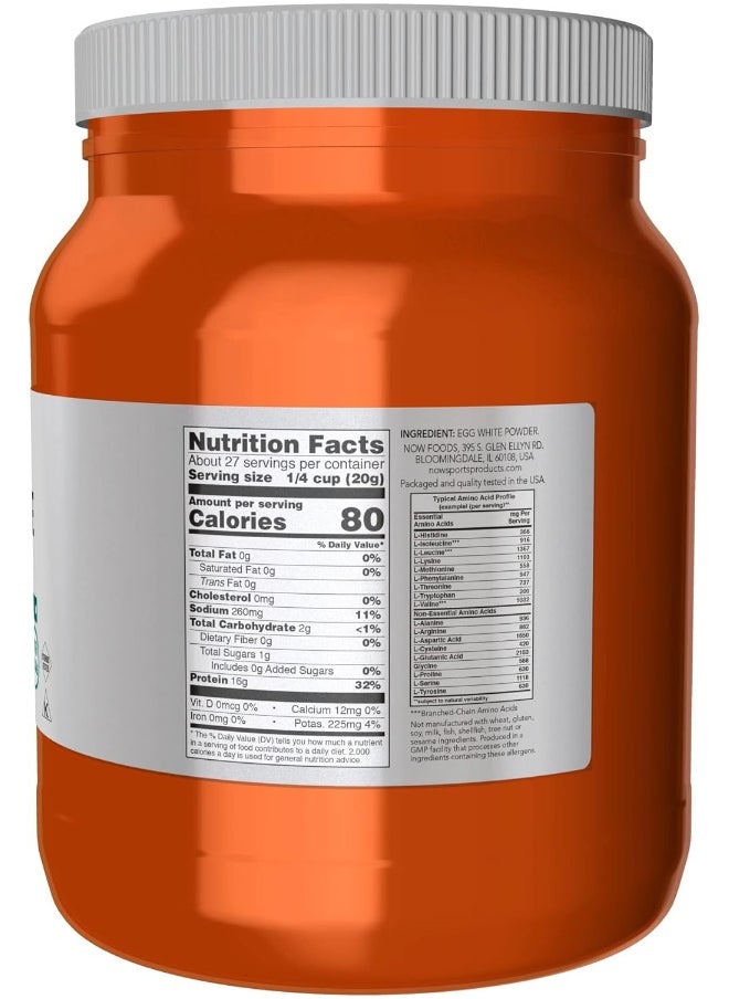 Now Foods - Eggwhite Protein Pure 1.2 Lbs.