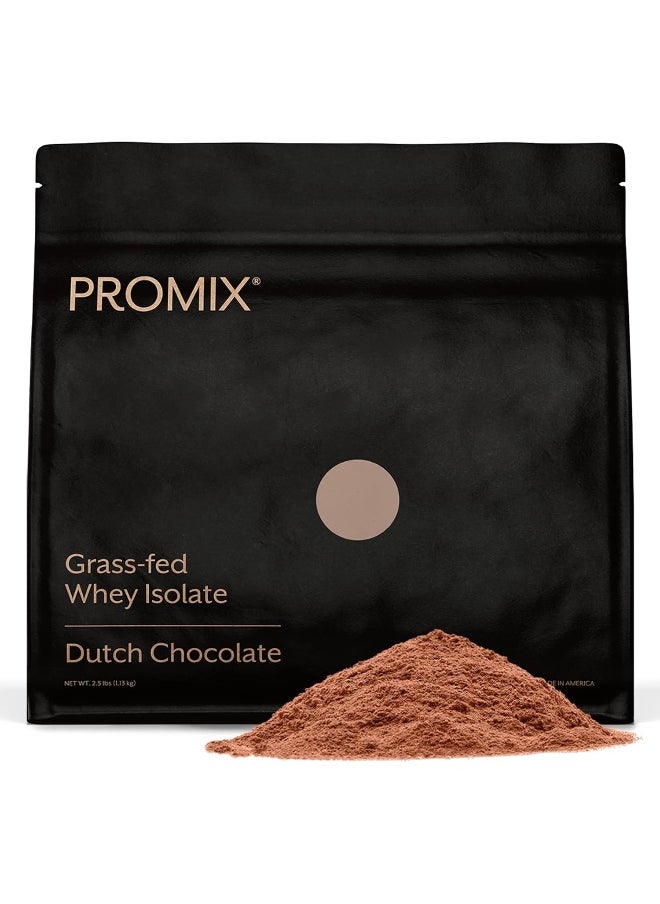Whey Protein Isolate Powder, Chocolate - 2.5Lb - Grass-Fed & 100% All Natural