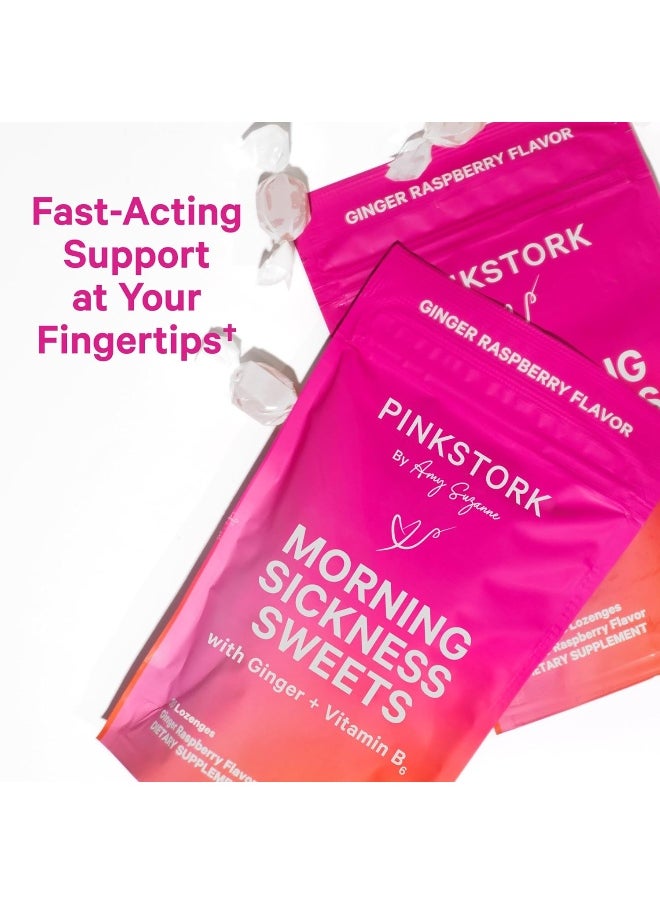 Morning Sickness Organic Hard Candy - Ginger Raspberry