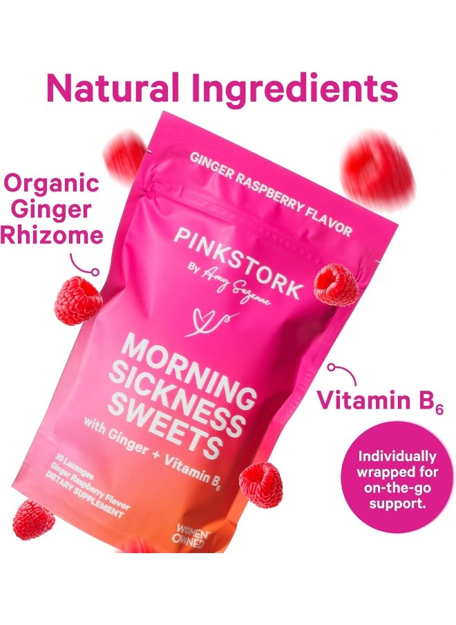 Morning Sickness Organic Hard Candy - Ginger Raspberry