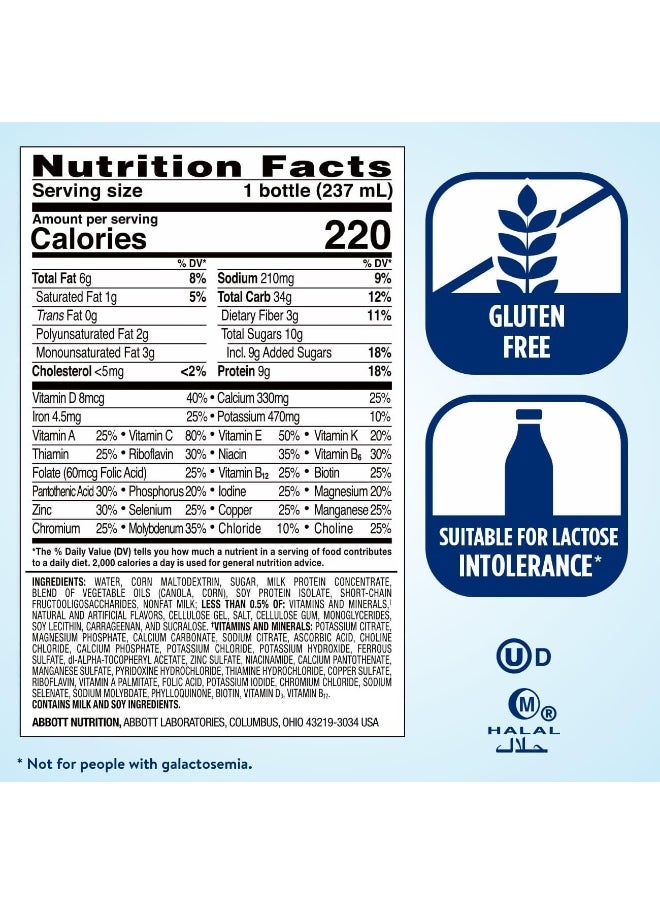 Original Vanilla Nutrition Shake With Fiber
