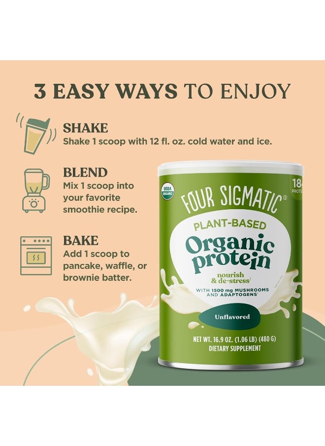Organic Plant-Based Protein Powder Unflavored