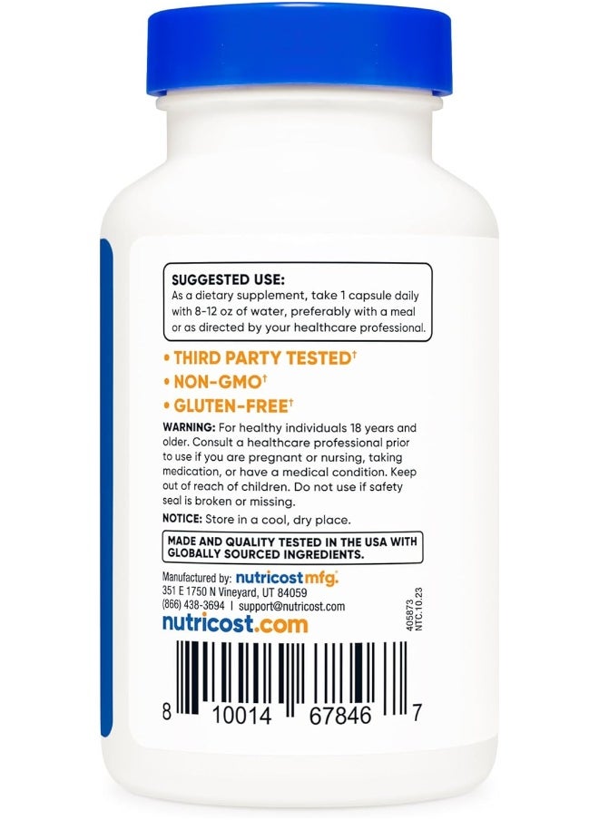 Apigenin 50Mg, 180 Capsules - Non-Gmo, Gluten Free, Vegan