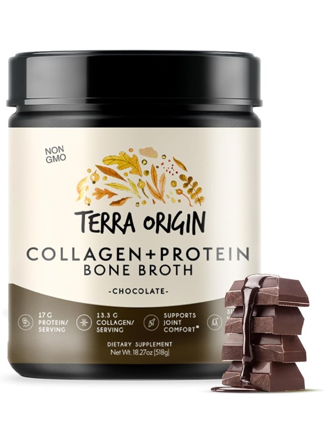 - Bone Broth Protein Chocolate Powder - 18.9Oz