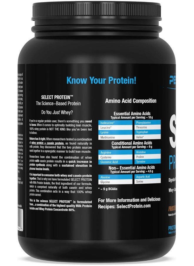 - Select Protein - Whey & Casein Protein Powder Supplement Blend - 27 Servings (Frosted Chocolate Cupcake)