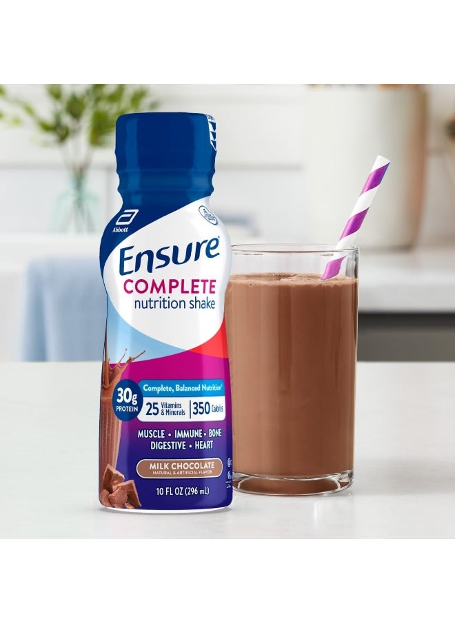 Complete Nutrition Shake, 30G Of Protein, Meal Replacement Shake, With Nutrients For Immune Health, Chocolate, 10 Fl Oz, 24 Count