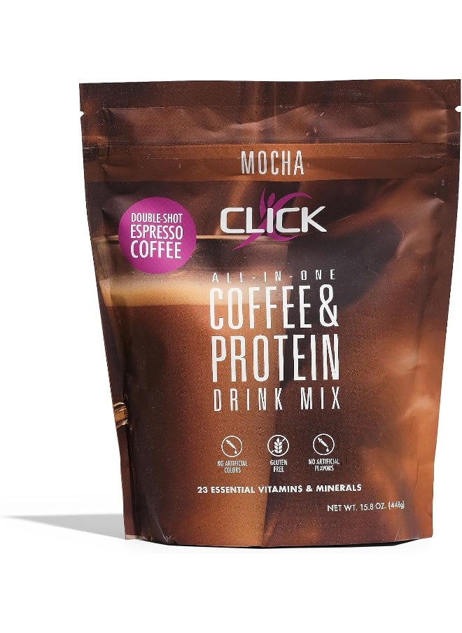, Real All-In-One, Meal Replacement Nutrition Mocha Flavor, 23 Essential Vitamins, Double Shot Espresso, Hot Or Cold
