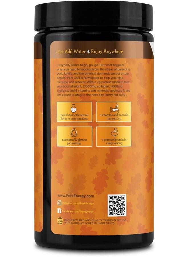 Perk Chill Pumpkin Spice Flavored Drink Mix (18 Servings) - Soothing Flavor