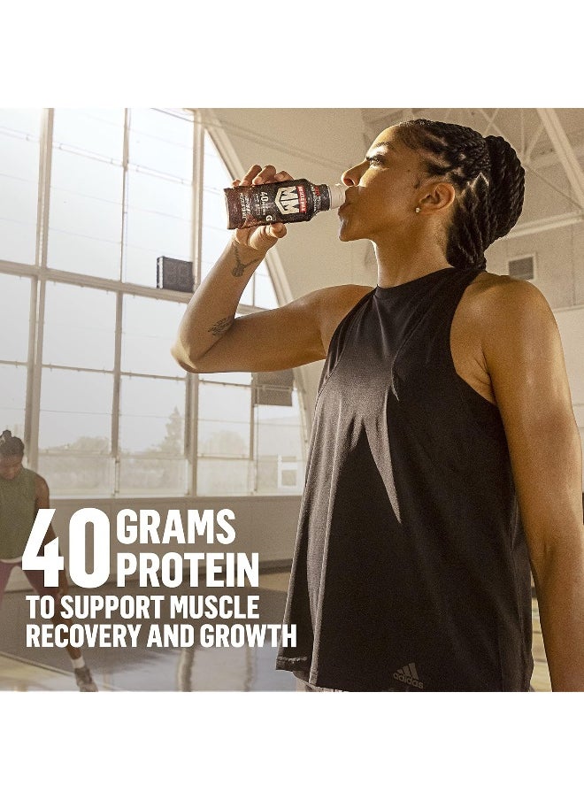 Pro Advanced Nutrition Protein Shake, Slammin' Strawberry, 14 Fl Oz Bottle, 12 Pack, 40G Protein, 1G Sugar, 16 Vitamins & Minerals, 6G Fiber, Workout Recovery, Packaging May Vary