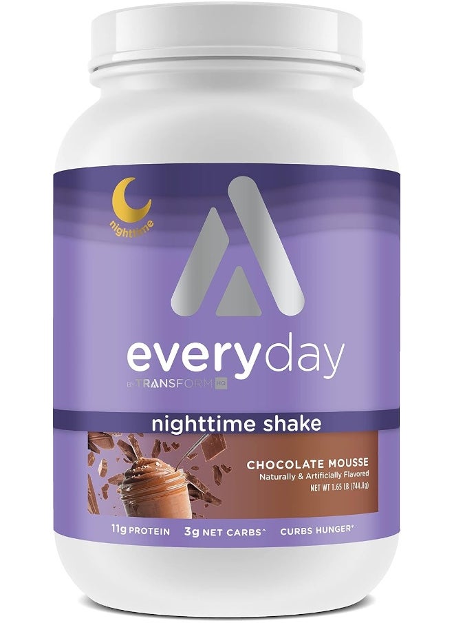 TransformHQ Nighttime Shake, Sleep + Protein Blend, Chocolate Mousse Flavor