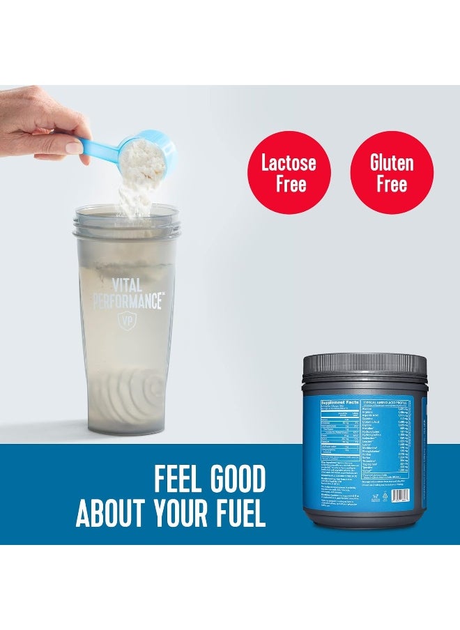 Performance Powder, 25G Lactose-Free Milk Isolate Casein & Whey Blend Powder With 10G Grass-Fed Collagen Peptides, 8G Eaas, 5G Bcaas, Gluten-Free - Strawberry, 1.68Lb