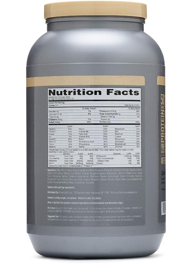 Whey Isolate Protein Powder With Vitamin C & Zinc For Immune Support, 25G Protein, Low Carb & Keto Friendly. Flavor: Toasted Coconut, 3 Pounds (Packaging May Vary)