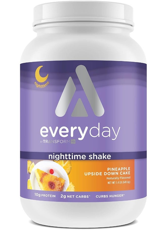 TransformHQ Nighttime Shake, Sleep + Protein Blend, Pineapple Upside Down Cake Flavor