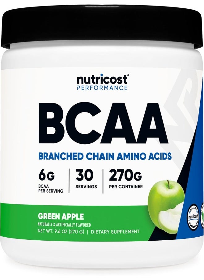 Bcaa Powder 2:1:1 (Green Apple, 30 Servings) - Branched Chain Amino Acids