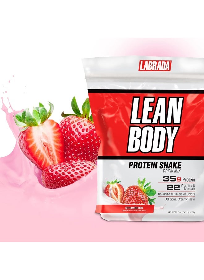Nutrition Lean Body Hi- Protein Meal Replacement Shake (Strawberry, 2.47Ib-1120G)